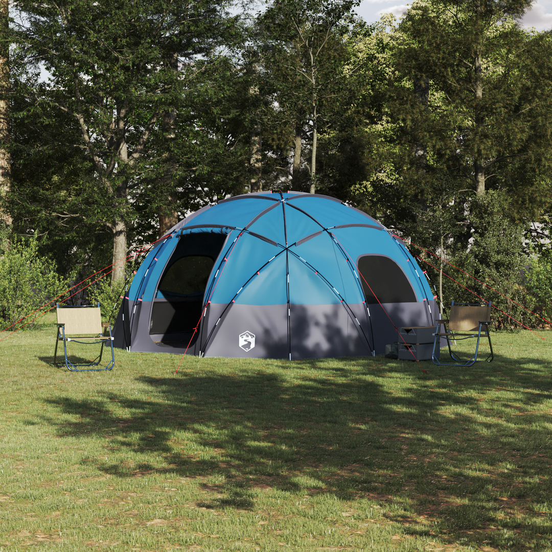 Dome Telt med tag med opbevaring Blå 475 x 475 x 235 cm taft