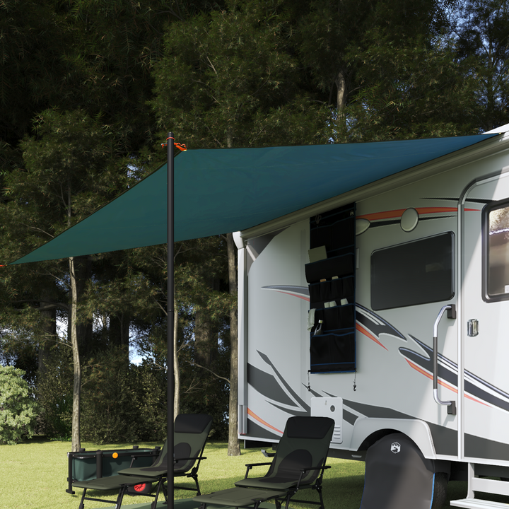 Vandafvisende Tarp personer 240 x 350 cm Vandtæt Blå taft