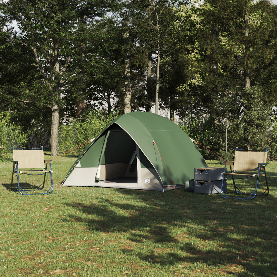 Camping telt med tag Grøn 275 x 230 x 140 cm taft