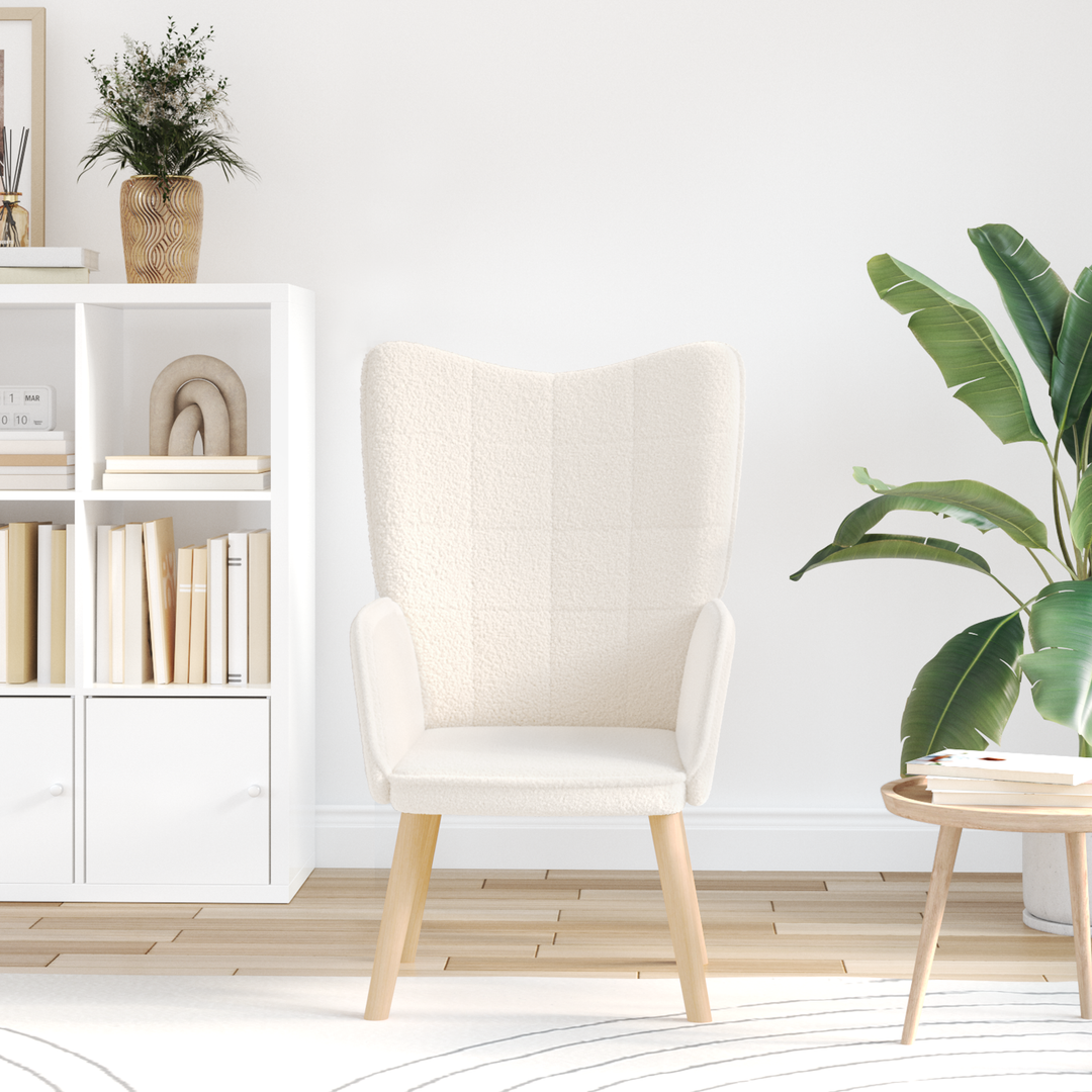 lænestol Creme 62 x 67 x 95,5 cm Sherpa-stof