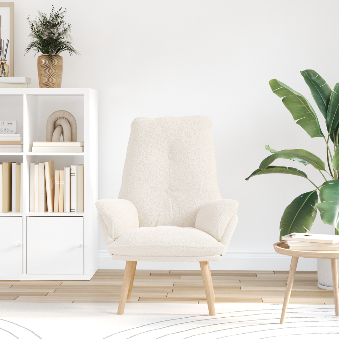 lænestol Creme 69 x 74 x 93 cm Sherpa-stof