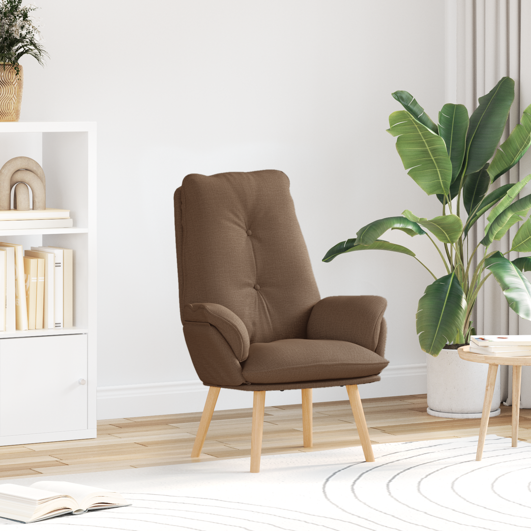 lænestol Brun 69 x 74 x 93 cm Polyester og krydsfiner
