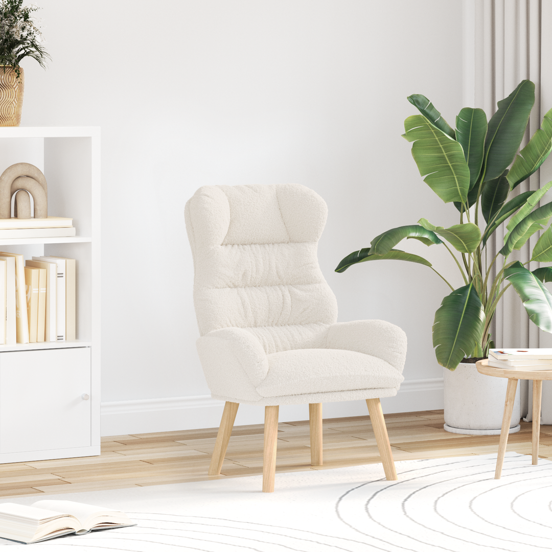 lænestol Creme 69 x 74 x 93 cm Sherpa-stof