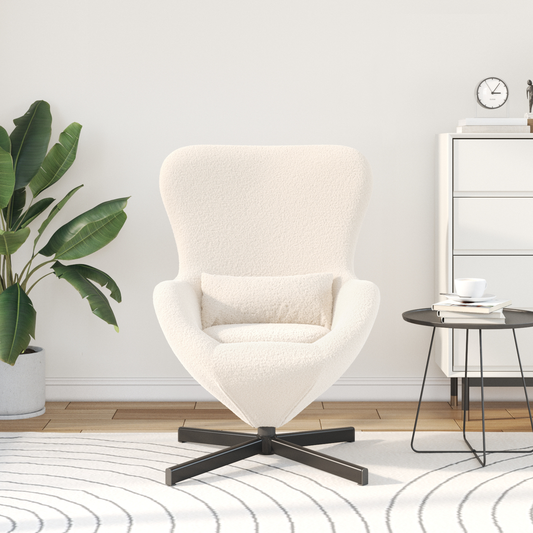 Æggestol Creme 63 x 73 x 90 cm Stof
