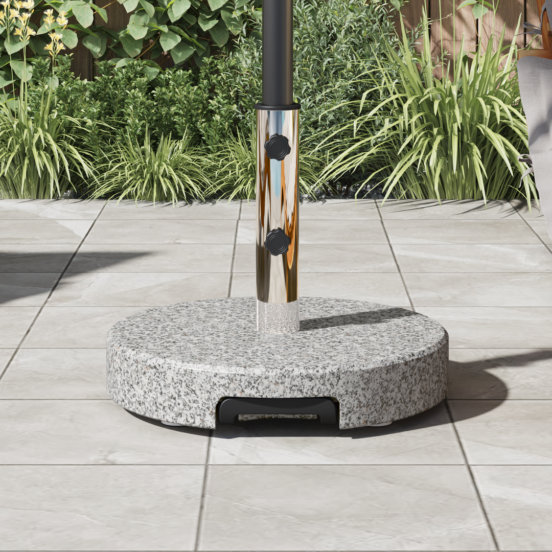 Parasolfod Grå Ø 45 x 37,5 cm Granit