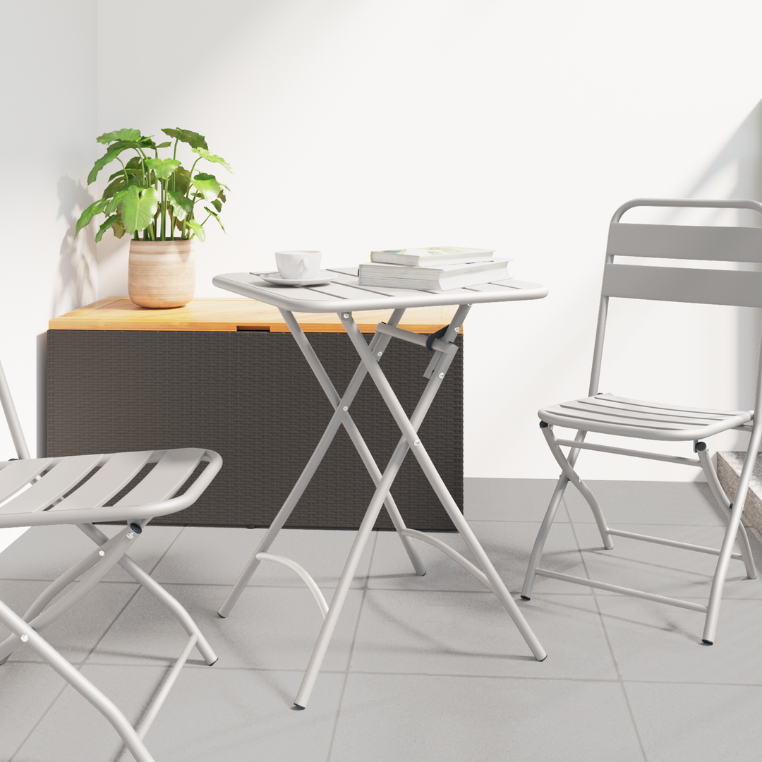 Bistrobord Beige 55 x 55 x 72,5 cm Pulverlakeret stål
