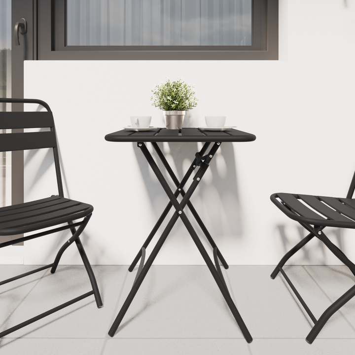 Bistrobord Antracit 55 x 55 x 72,5 cm Pulverlakeret stål