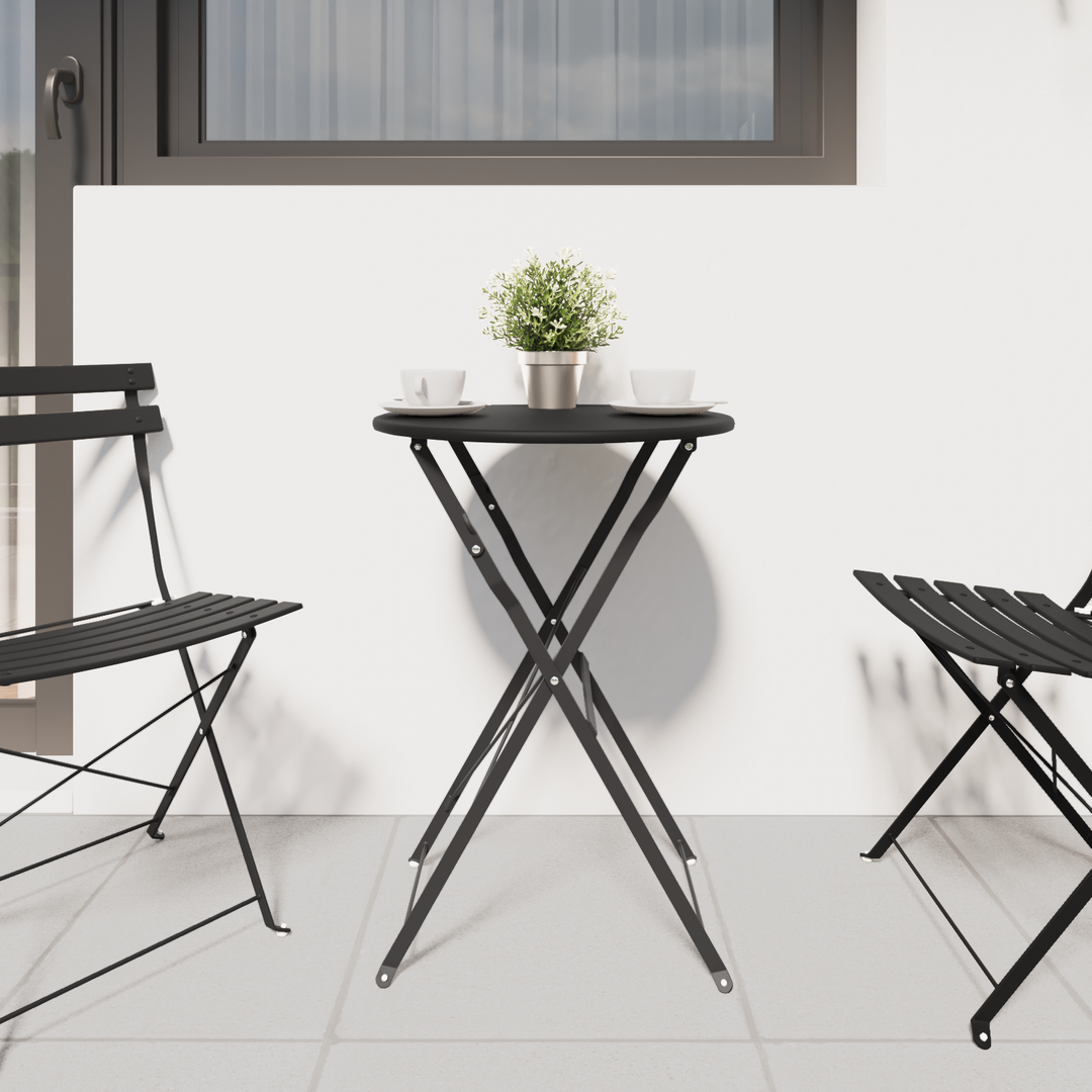 Bistrobord Antracit Ø 50 x 71 cm Pulverlakeret stål