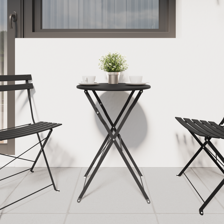 Bistrobord Antracit Ø 50 x 71 cm Pulverlakeret stål