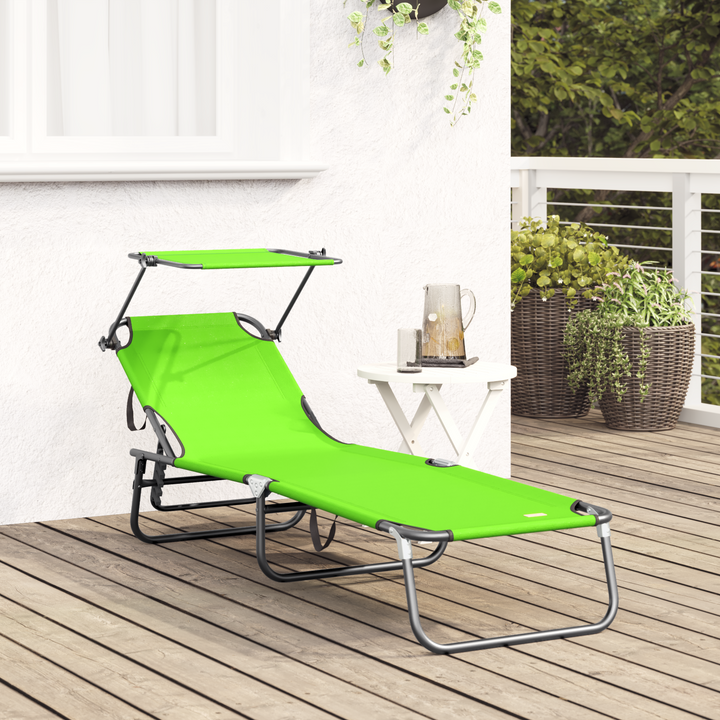 Foldestol Grøn 190 x 57 x 81 cm oxford