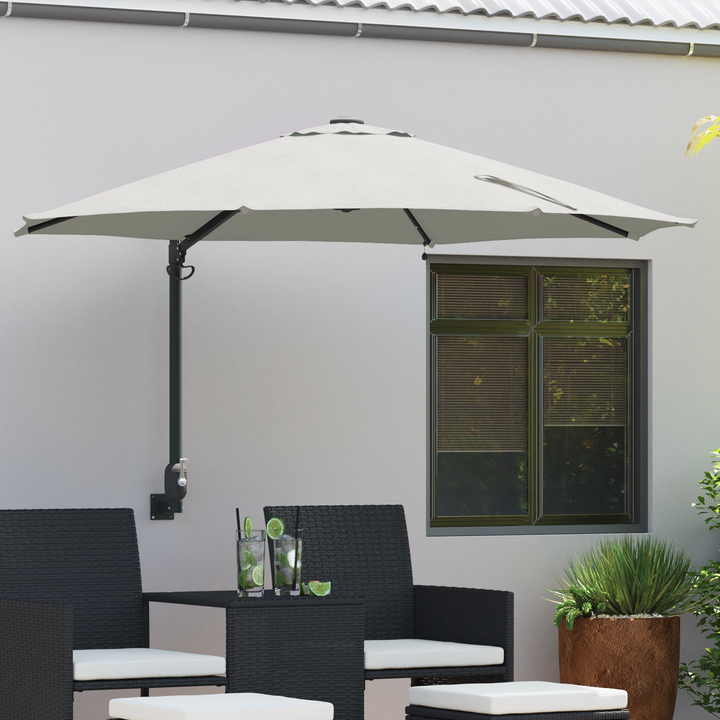 Havesol Sandfarvet 248 x 248 x 148 cm Polyester og Stål