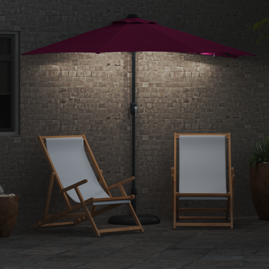 Havesol Bordeaux Rød 294 x 150 x 223 cm Polyester og Stål