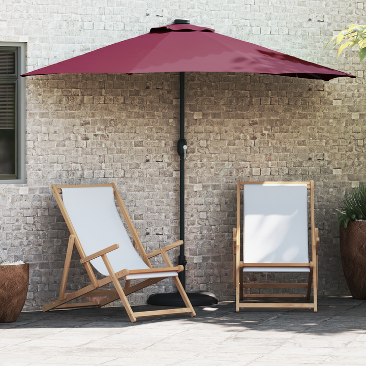 Havesol Bordeaux Rød 294 x 150 x 224 cm Polyester og Stål