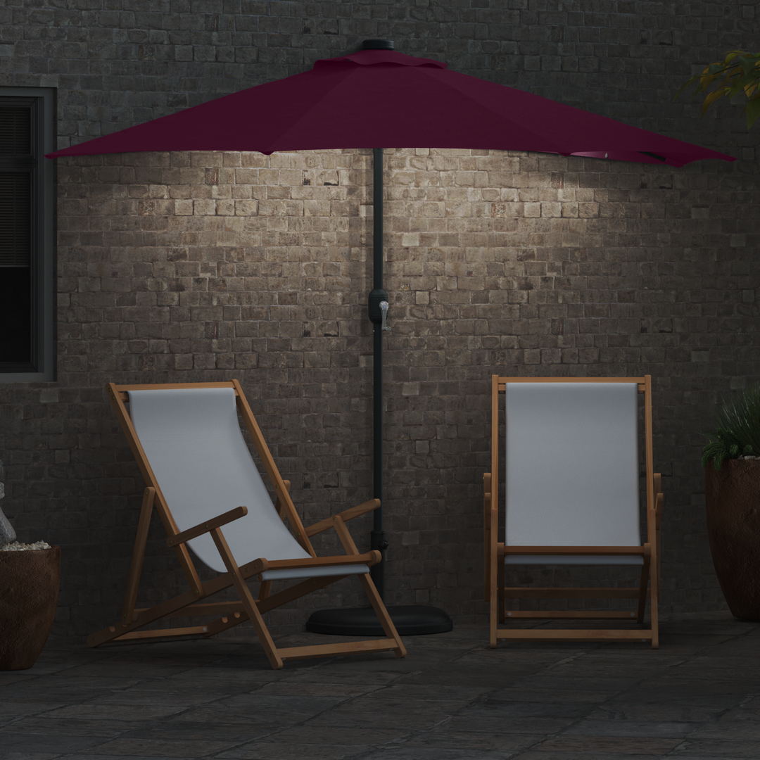 Havesol Bordeaux Rød 294 x 150 x 224 cm Polyester og Stål