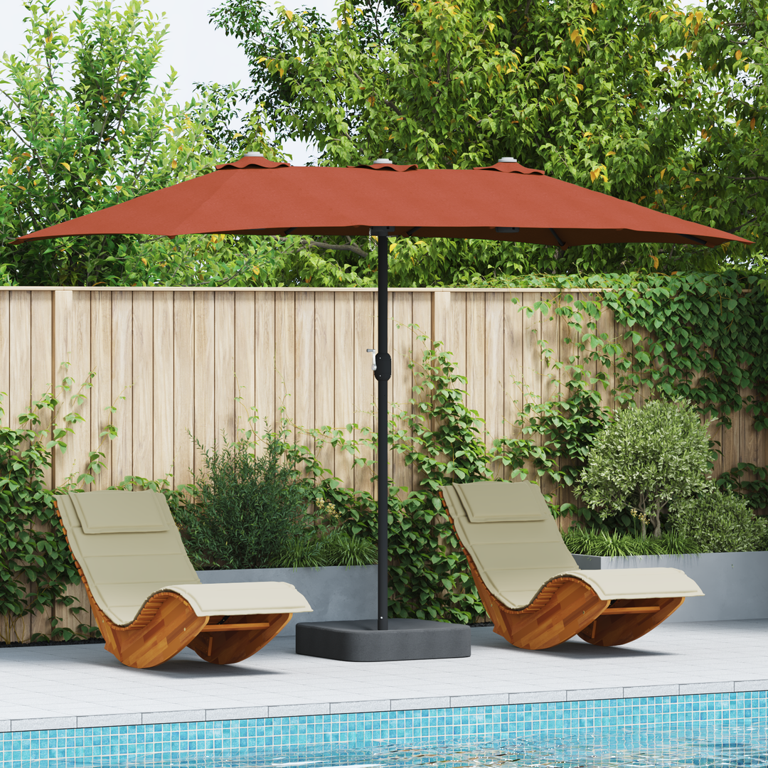 Havesol Terrakotta 385 x 209 x 244 cm Polyester og Stål