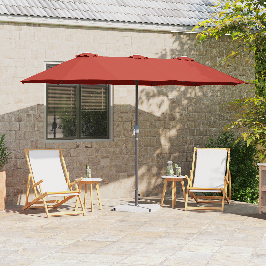 Havesol Terrakotta 370 x 197 x 239 cm Polyester og Aluminium