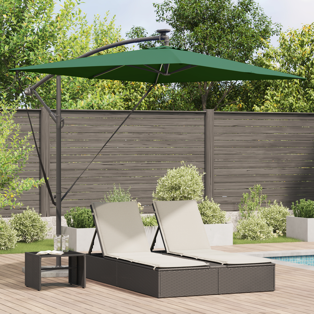 Parasol Grøn 294 x 200 x 270 cm Polyester og Aluminium