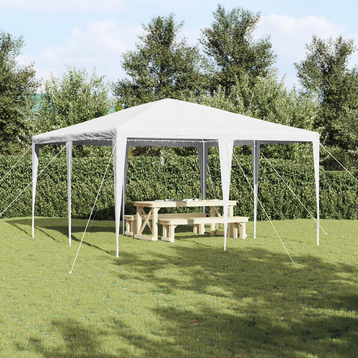 Party Tent Hvid 400 x 400 x 266 cm Polyethylen og stål