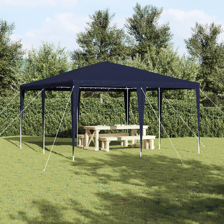 Party Tent Blå 400 x 400 x 266 cm Polyethylen og stål