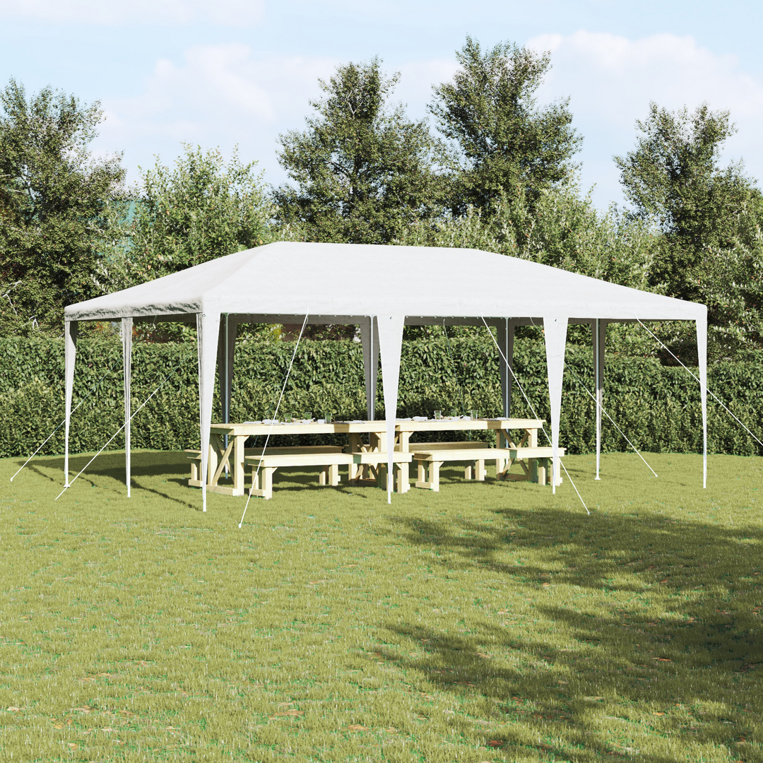 Party Tent Hvid 600 x 400 x 266 cm Polyethylen og stål