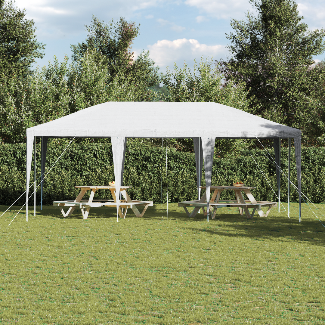 Party Tent Hvid 600 x 400 x 266 cm Polyethylen og stål