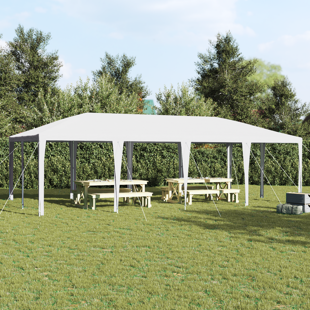 Party Tent Hvid 800 x 400 x 266 cm Polyethylen og stål