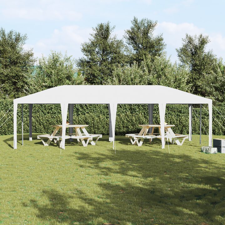 Party Tent Hvid 800 x 400 x 266 cm Polyethylen og stål