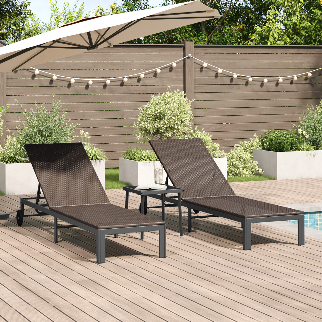 Solseng 2-person 3 pcs Brun polyrattan
