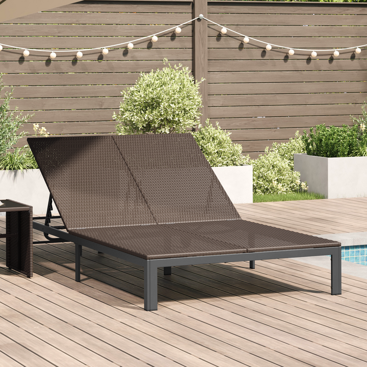 Solseng polyrattan Brun