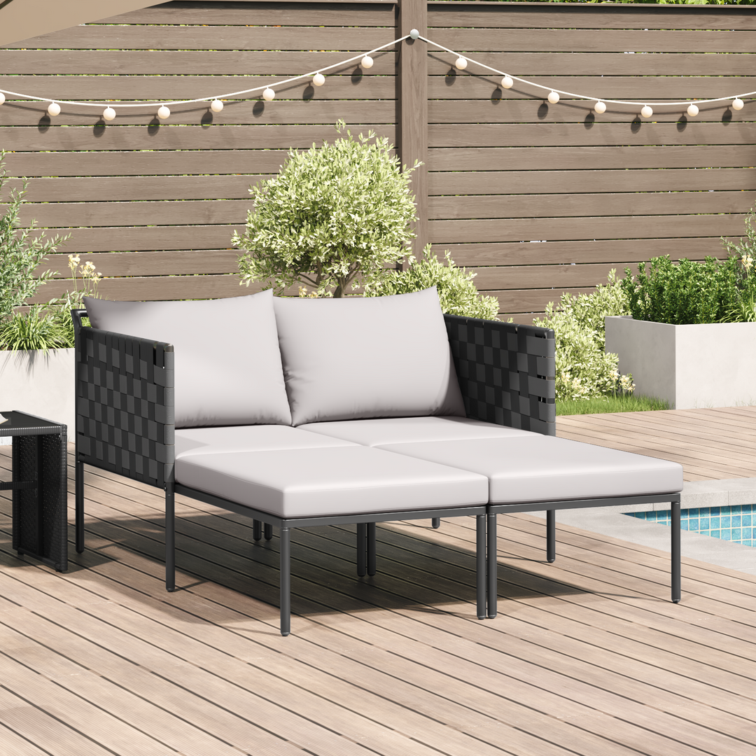 Solseng Antracit 153 x 115 x 69,5 cm Pulverlakeret stål