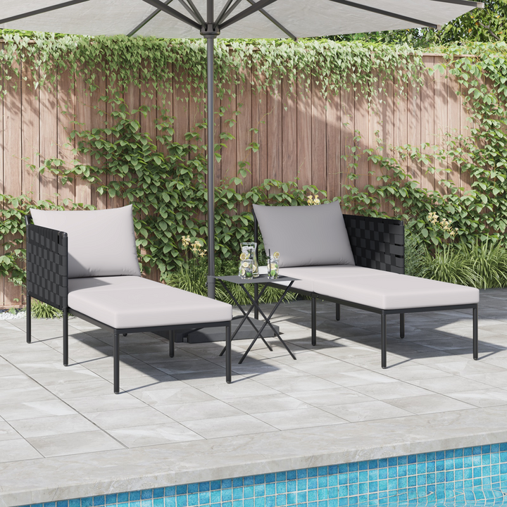 Solseng Antracit 153 x 115 x 69,5 cm Pulverlakeret stål