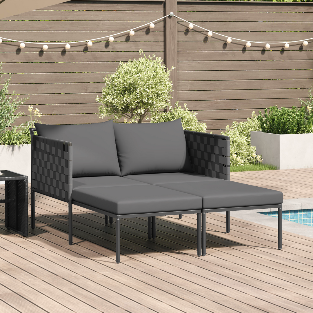 Solseng Antracit 153 x 115 x 69,5 cm Pulverlakeret stål