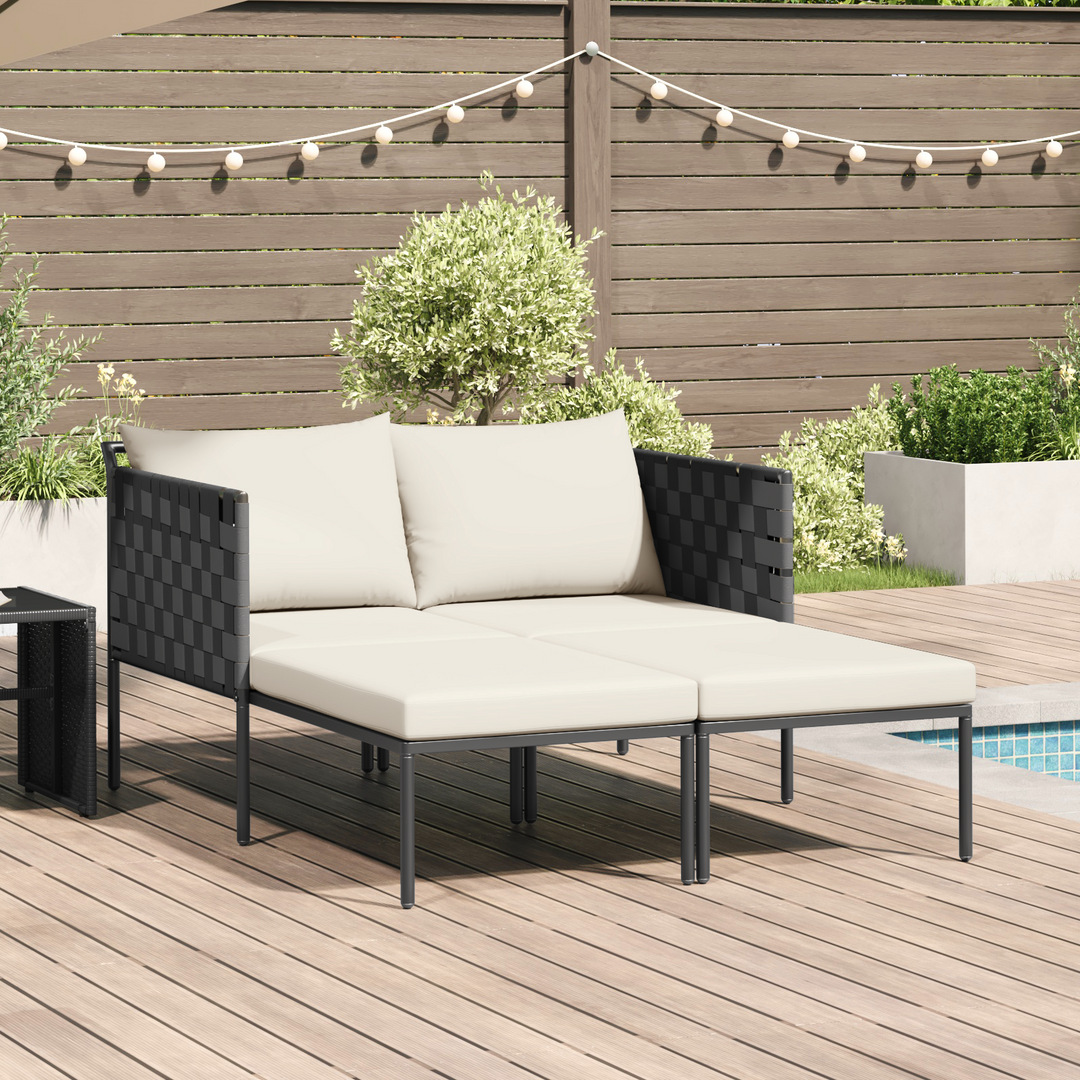 Solseng Antracit 153 x 115 x 69,5 cm Pulverlakeret stål