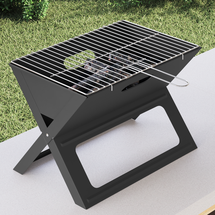 Udendørs grill Sort 46 x 31 x 31 cm Stål