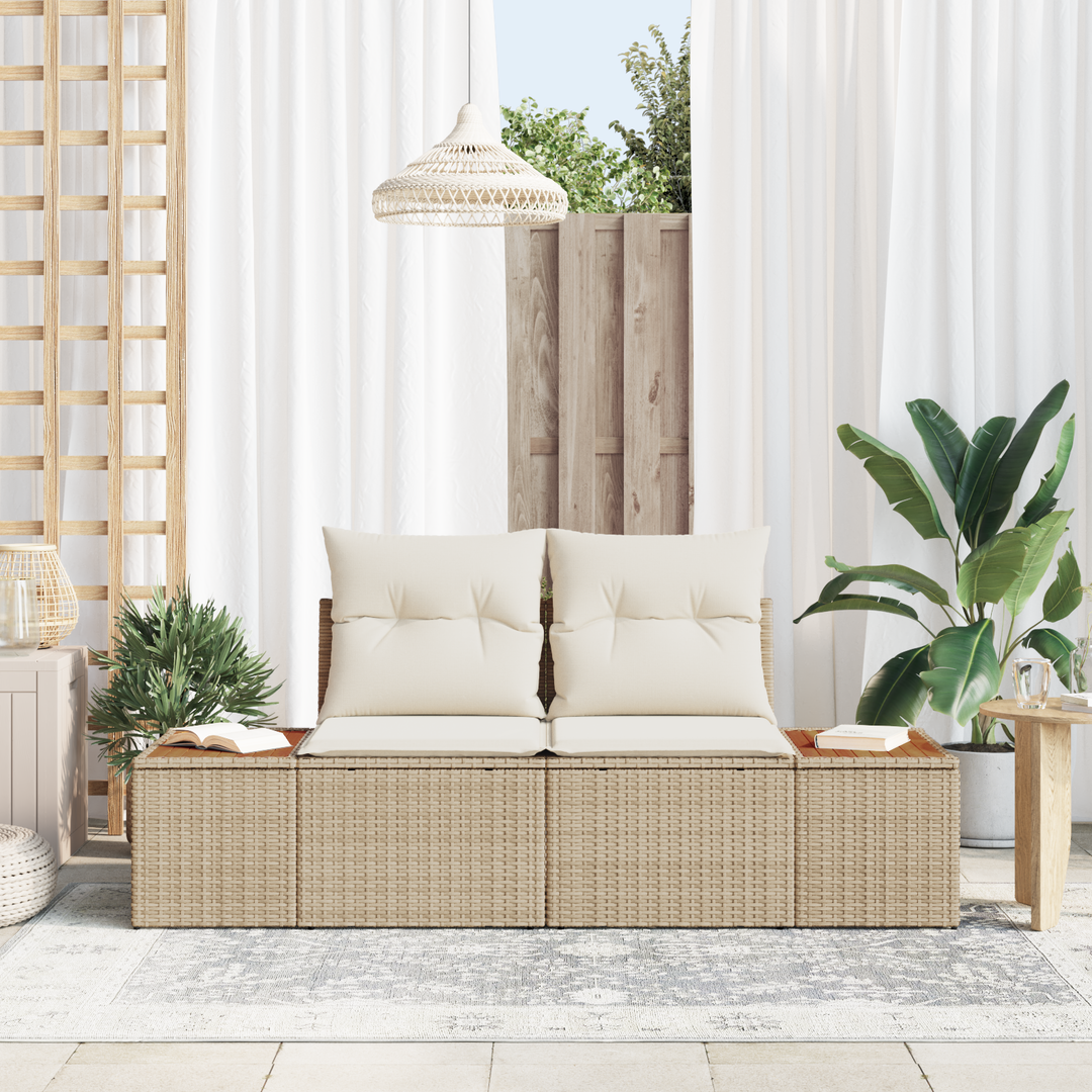 Havemøbelsofa Beige 184 x 62 x 85cm polyrattan