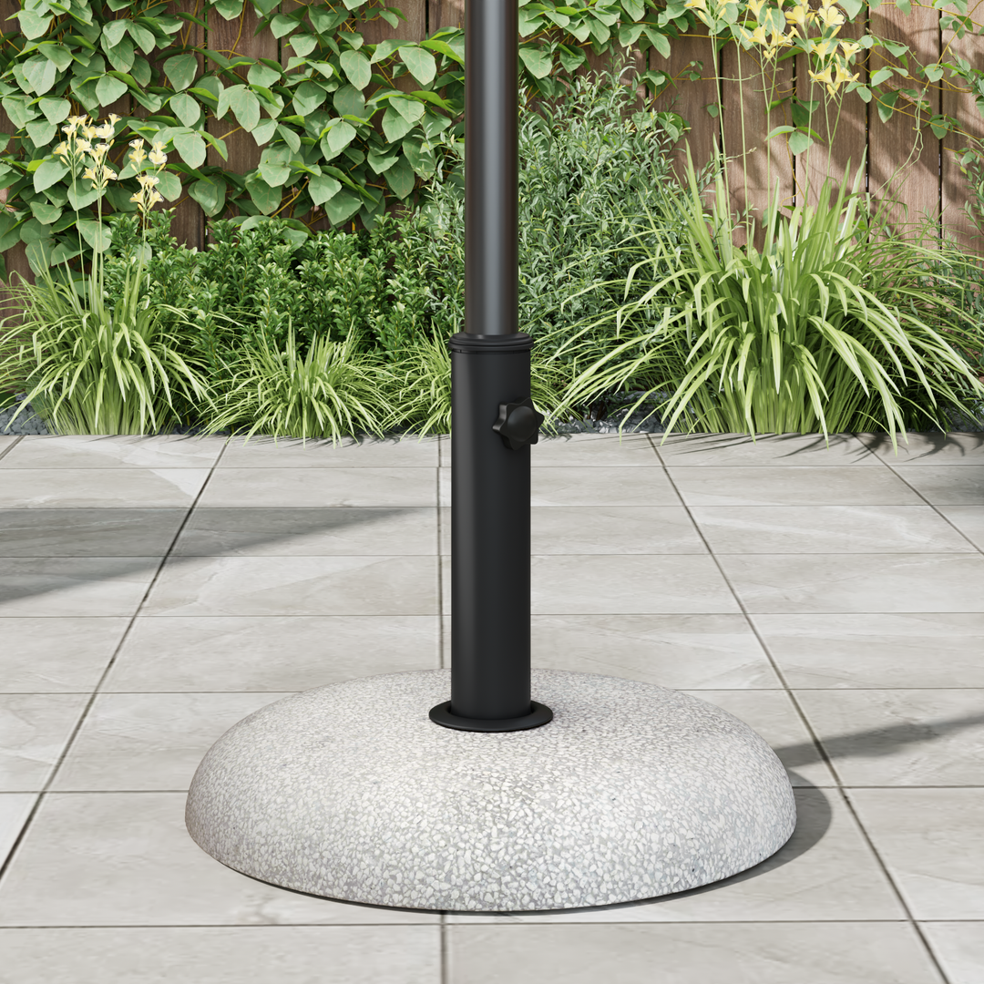 Parasolfod 20,9kg Lysegrå Beton Rund