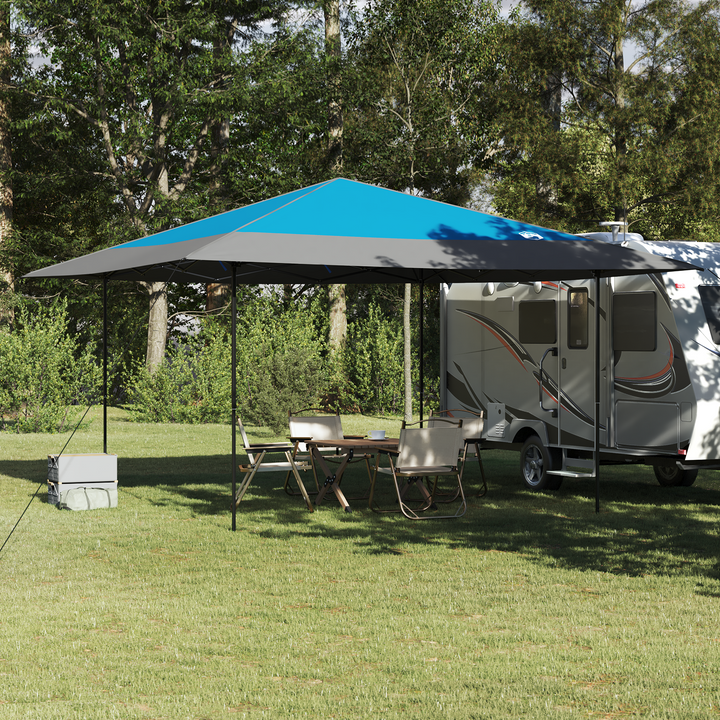 Canopy Tent Blå 395 x 395 x 251 cm Stof