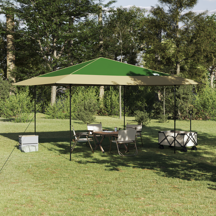Canopy Tent Grøn 395 x 395 x 251 cm Stof