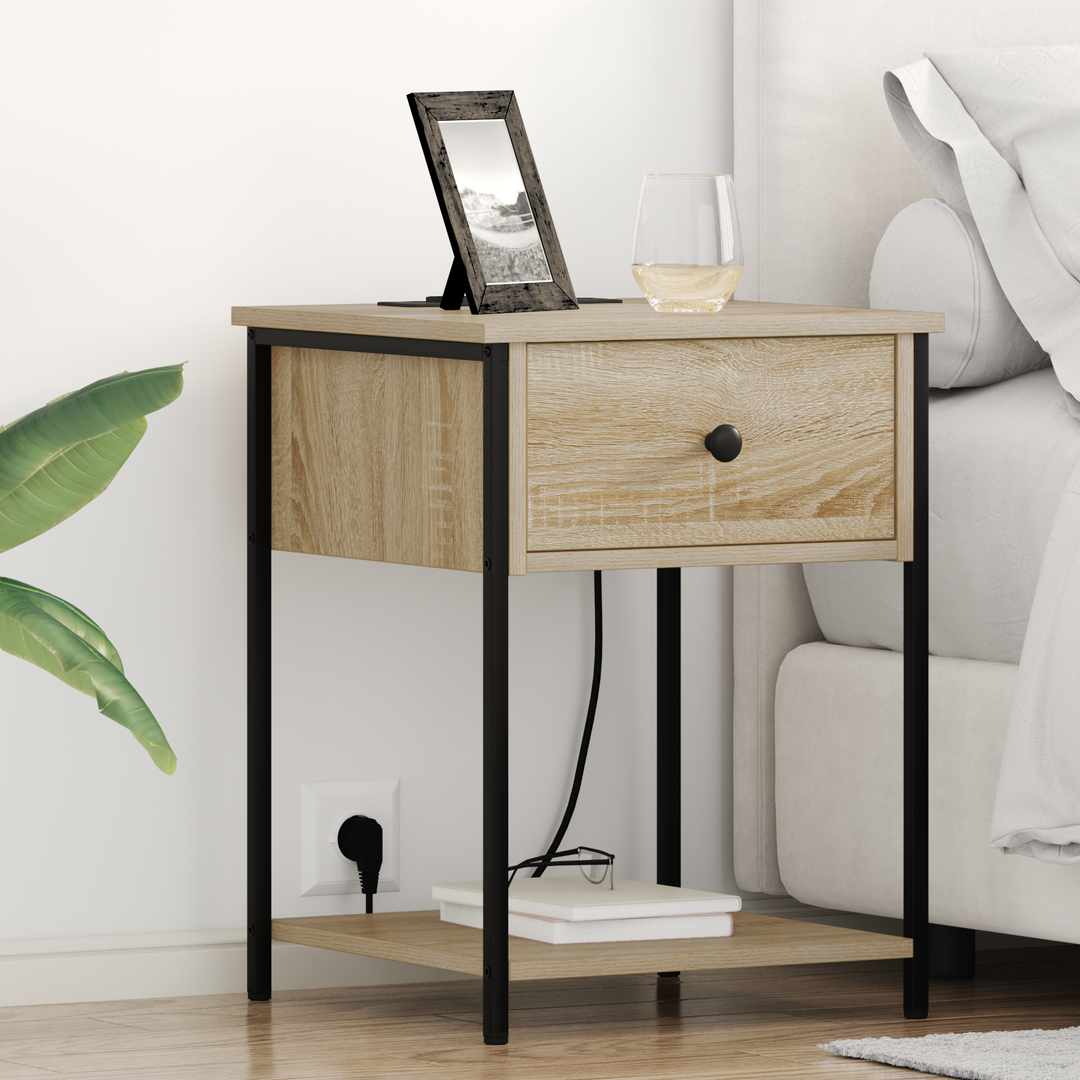 Natskab 2 pcs Sonoma eg 42 x 41 x 56 cm Konstrueret træ