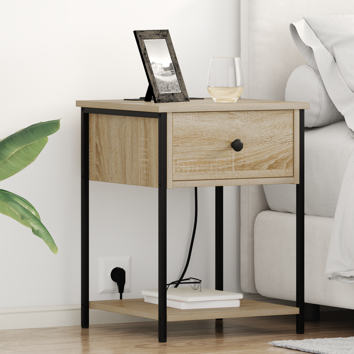 Natskab 2 pcs Sonoma eg 42 x 41 x 56 cm Konstrueret træ