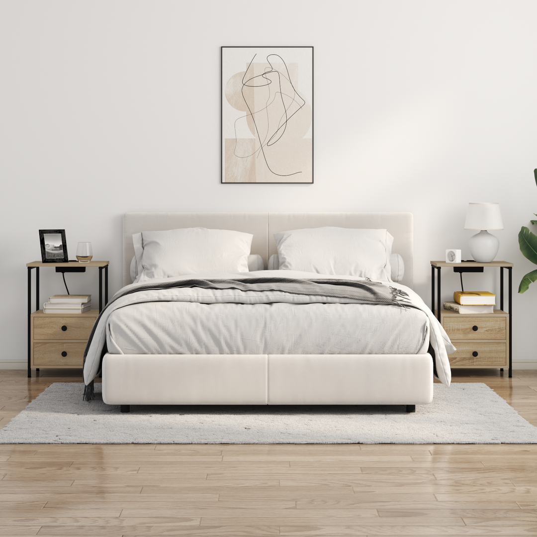 Natskab 2 pcs Sonoma eg 40 x 31 x 60 cm Konstrueret træ