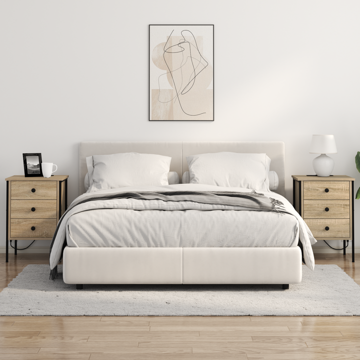 Natskab 2 pcs Sonoma eg 42 x 41 x 61 cm Konstrueret træ