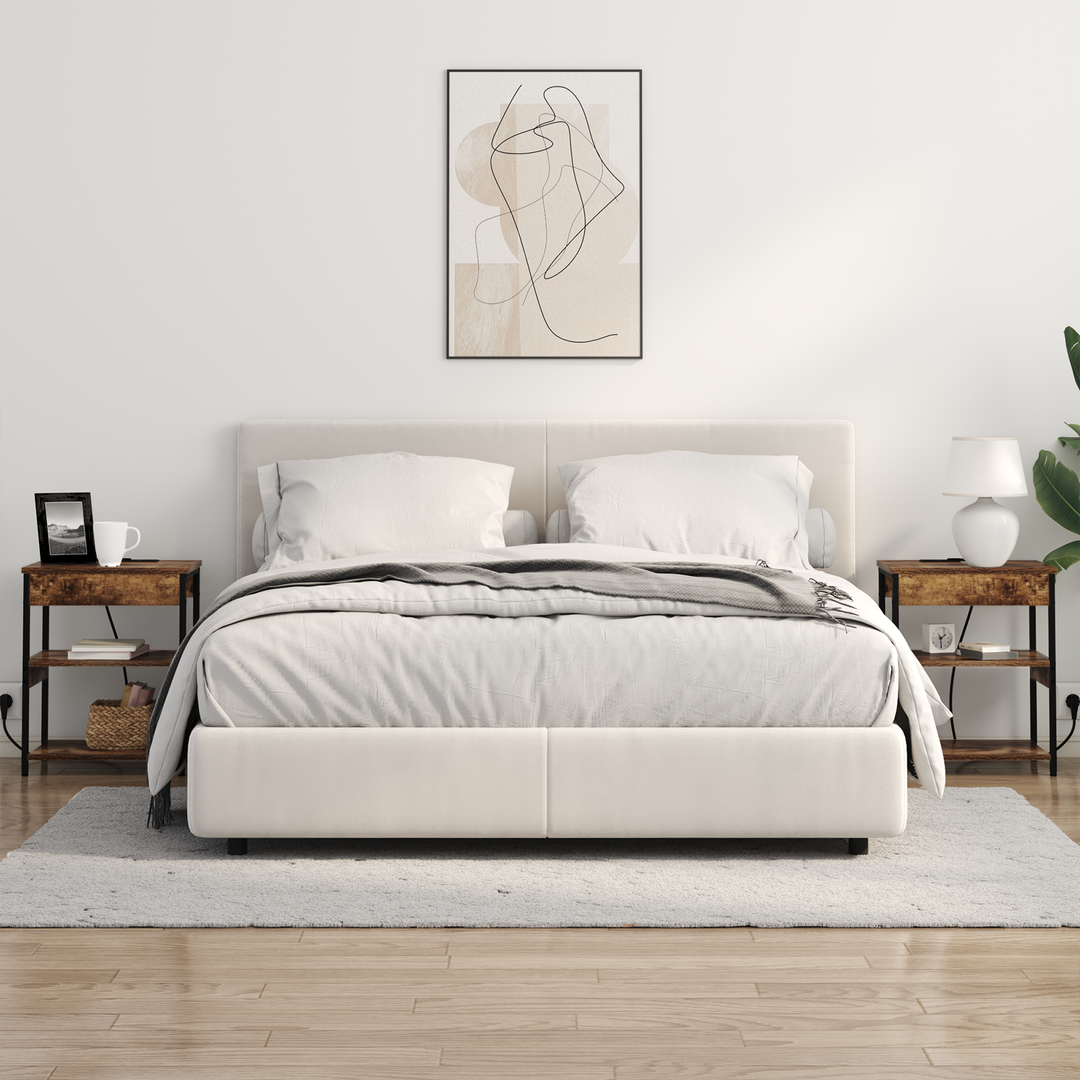 Natskab 2 pcs Røget eg 41 x 31 x 51 cm Konstrueret træ