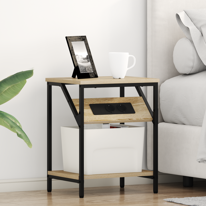 Natskab 2 pcs Sonoma eg 38 x 30 x 48 cm Konstrueret træ
