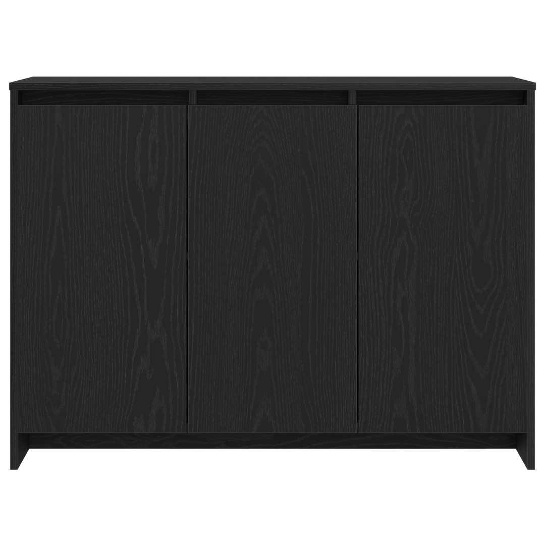 Sideboard Sort 102 x 29.5 x 75 cm Konstrueret træ