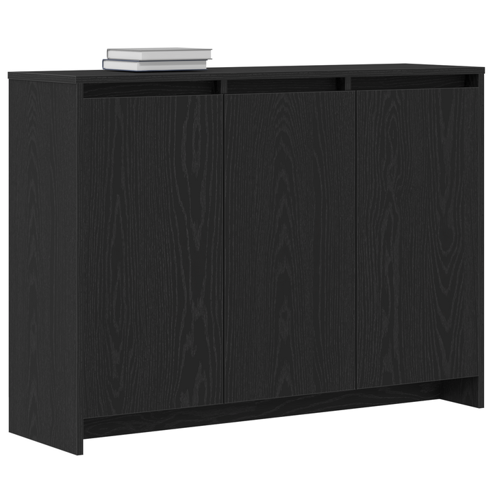 Sideboard Sort 102 x 29.5 x 75 cm Konstrueret træ