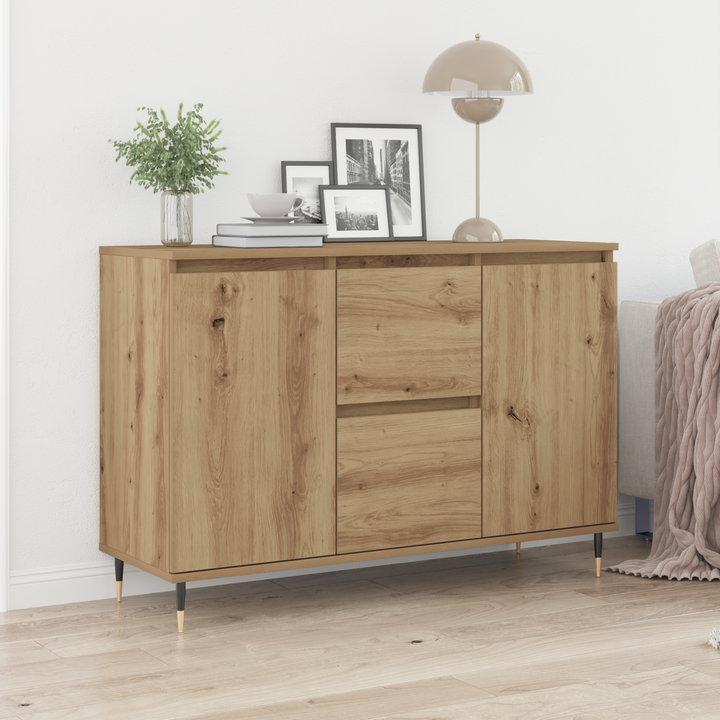 Sideboard Artisan Egetræ 101,5 x 35 x 70 cm Konstrueret træ