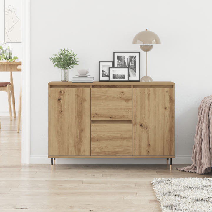 Sideboard Artisan Egetræ 101,5 x 35 x 70 cm Konstrueret træ