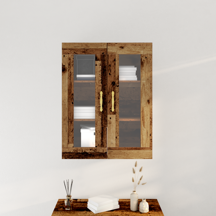 Vægskab Gammelt træ 69,5 x 34 x 90 cm Konstrueret træ