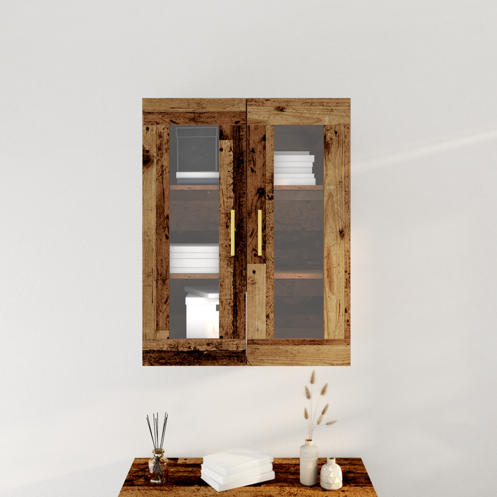 Vægskab Gammelt træ 69,5 x 34 x 90 cm Konstrueret træ